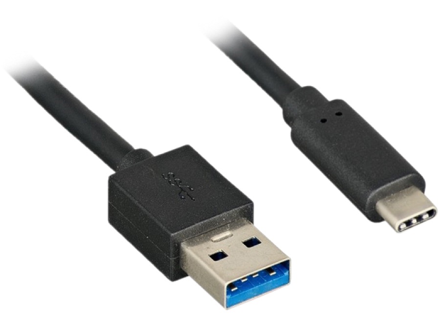 Nippon Labs 6ft. USB Type C 3.1 Gen 2 Male to Type A Male Cable 28AWG+24AWG, 10Gbps, 3A, Gold plated connectors - Black USB Type-C to A Cable 20USB3-6CMAM-G