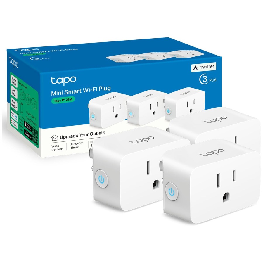 TP-LINK Tapo P125M Mini Smart Wi-Fi Plug | Pack of 3